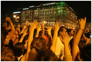 Αγανακτισμένοι στο Σύνταγμα