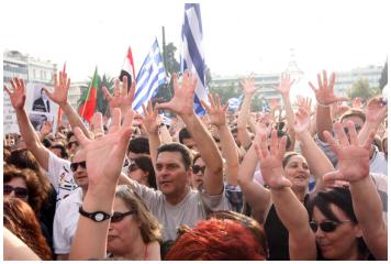 Αγανακτισμένοι στο Σύνταγμα